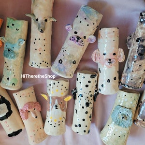 FIND YOUR DOG Vases! Ceramic handmade vase and plant pot. Succulent cactus pot. Custom dog. Pottery gift. Terracotta. Custom Gift idea. Dogs