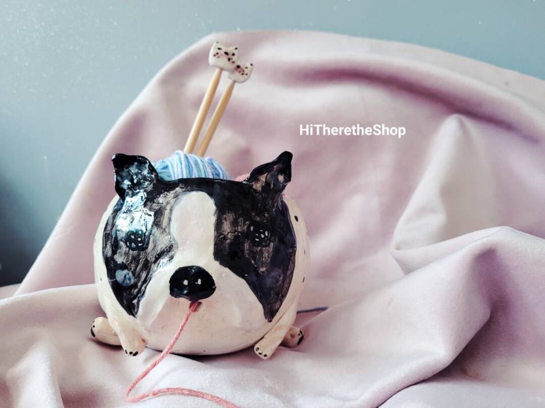 Another Silly Dog Yarn Bowl Handmade Ceramic Yarn Bowl. Hand Etsy