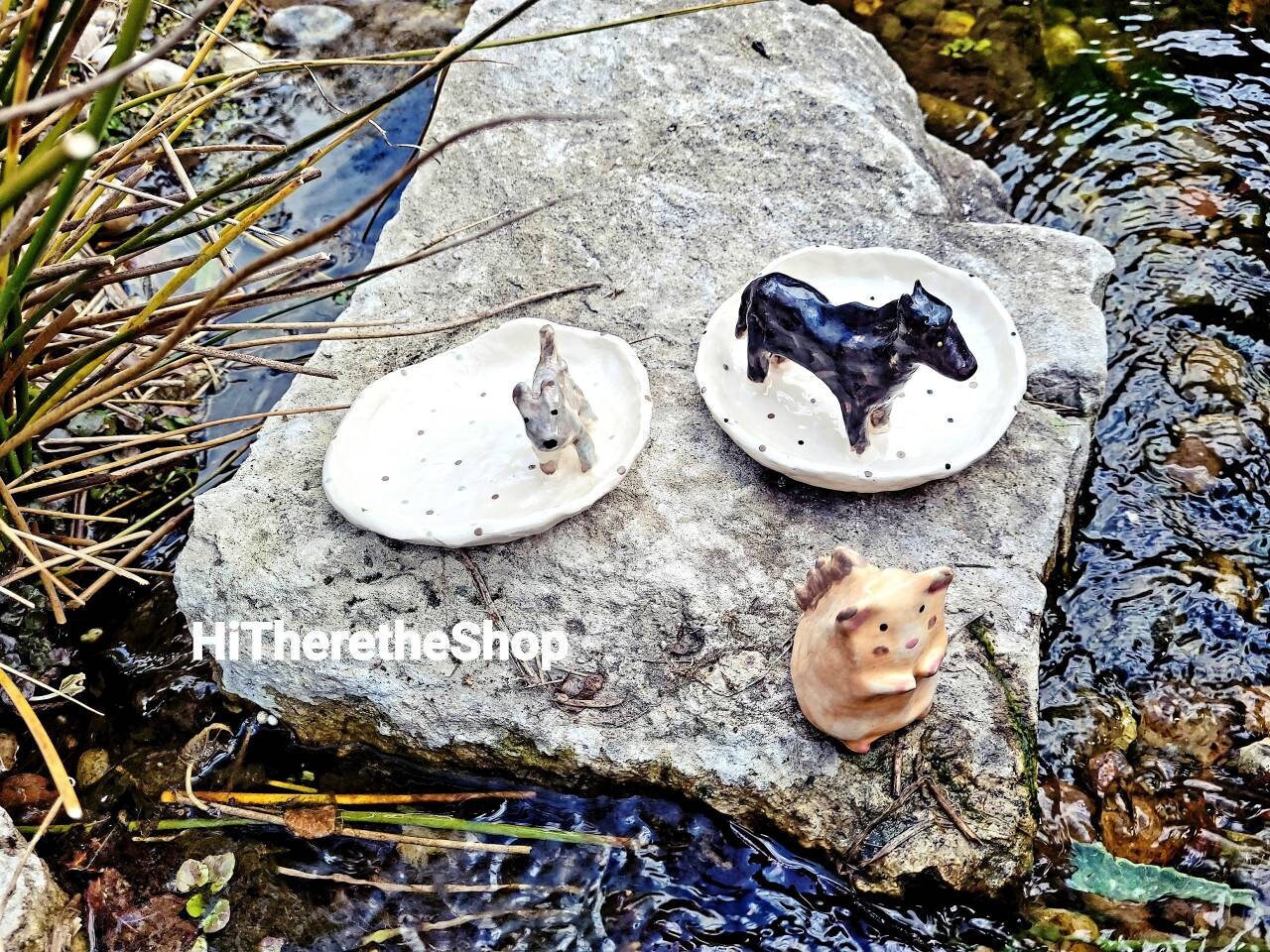The Waiting Dog / Horse Plate and Hamsterzilla! Personalised