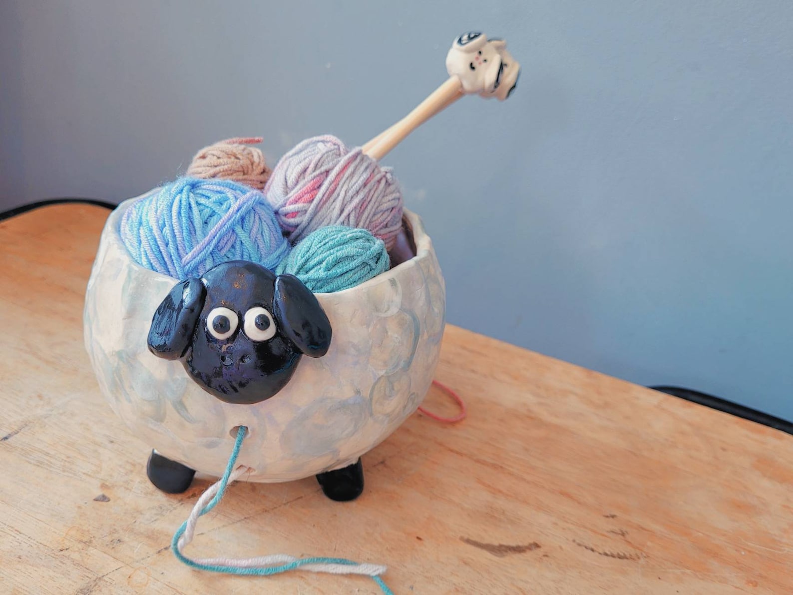 The Silly Sheep Yarn Bowl Handmade Ceramic Yarn Bowl. Hand Etsy UK