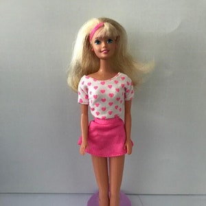 linda brillante pegatinas en Barbie estilo, rosado minimalista