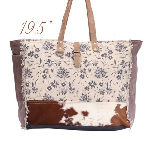 Myra Bags Weekender Floral Leather 