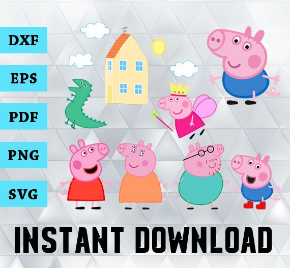 Download Peppa Pig Svg Peppa Pig Svg File Peppa Pig Vector Peppa | Etsy