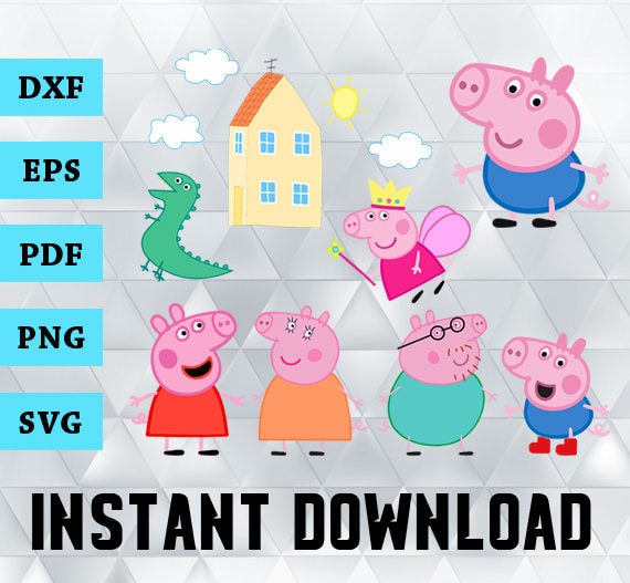 Download Peppa Pig Svg Peppa Pig Svg File Peppa Pig Vector Peppa | Etsy