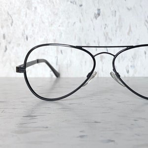 Vintage Eyeglasses 45-16-135 Italian 1970s Aviator Metal Low Profile Petite Fit
