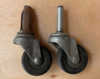 4 Vintage Replacement Furniture Casters Heavy Duty Industrial