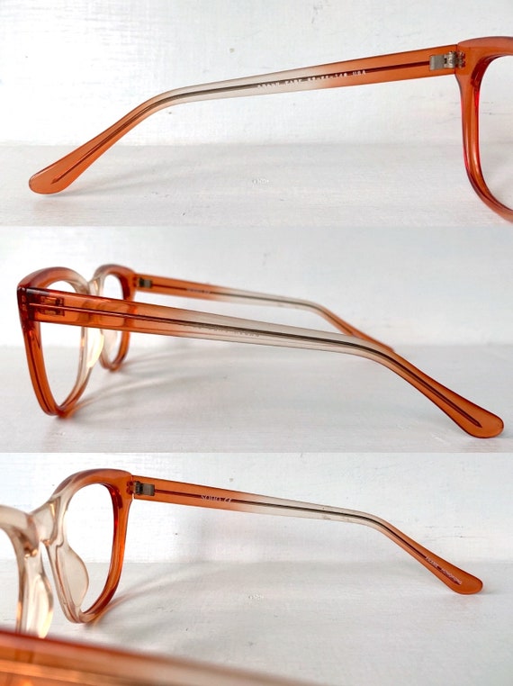 55-23-145 70s Square Soho Glasses Amber Fade Mid … - image 8