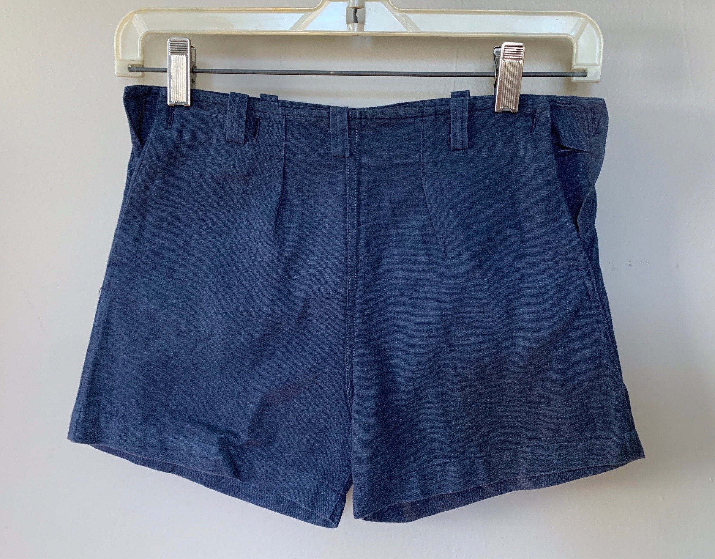 1940's Boy Shorts Navy Blue Cotton 24 waist For | Etsy