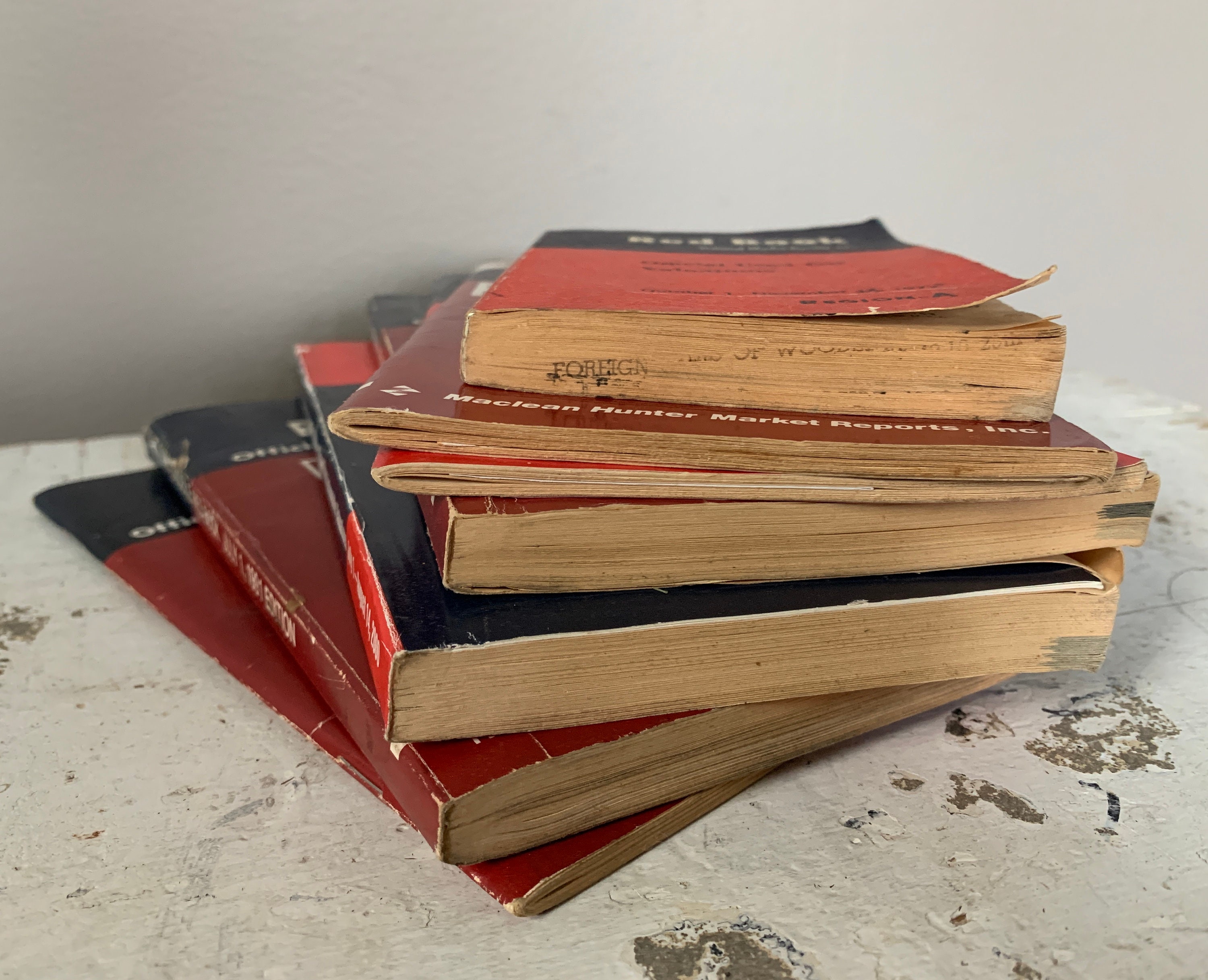 Lot of 7 Price Books Vintage Auto Automobile Classic Car Red Etsy UK