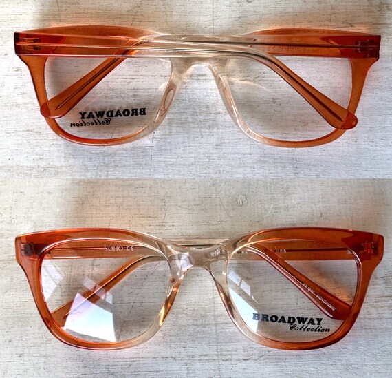 55-23-145 70s Square Soho Glasses Amber Fade Mid … - image 4