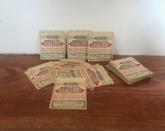 1920s Wrigley's Doublemint Gum Wrappers - Original Profit Sharing Coupons - ***Listing Is For One Wrapper
