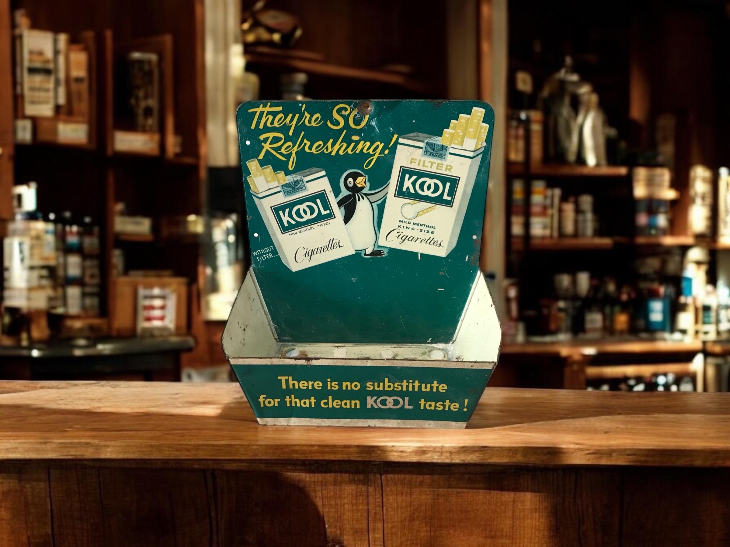 ペア！1950's KOOL クール たばこ ペンギン ビンテージ 塩＆胡椒入れ