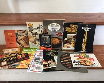 Lot der 1970er Jahre Rezepthefte, Vintage Kochhefte -