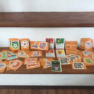 1970s Topps NASL Soccer Stickers - Vintage Soccer - Kids Party Favors - Sports Stickers