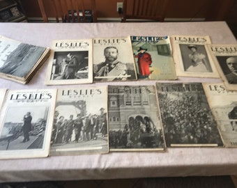 Vintage Early 1900s Periodical - Leslie&#39;s Weekly 1902 - Listing Is For ONE Paper