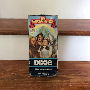 1980s Dixie Cups - NOS Unopened  Box And Cups - Wizard Of Oz Memorabilia