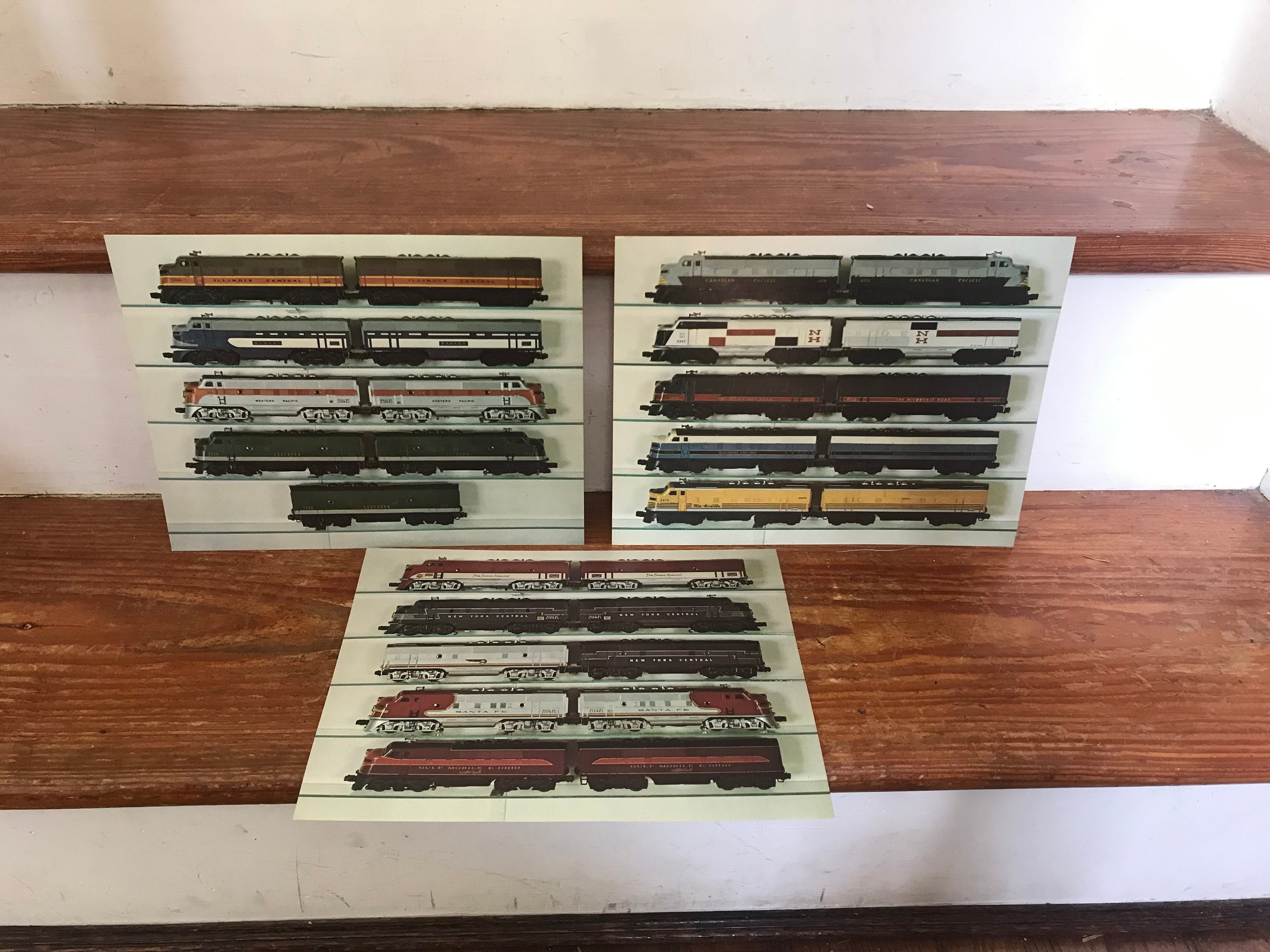 Train Photographs - Railroad Pictures - Frameable 8 1/2" x 11" Model Train Photos