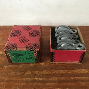 NOS Wilcox Crittenden Pulleys - Vintage Hardware - Small Nautical Pulleys -