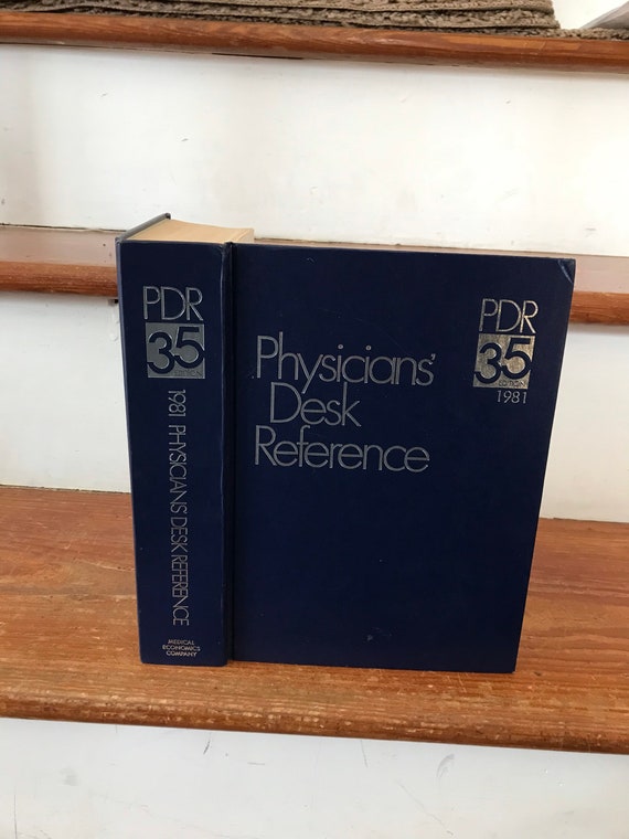 1981 Physicians Desk Reference PDR Doctors Pharmaceutical Etsy