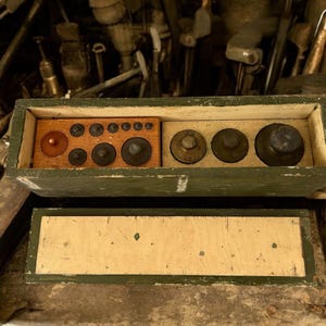 Brass Weight Set - Apothecary Weights - Chemist Weights - Early-Mid 1900s General Store -