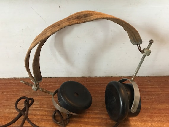 WWI Era Headset - Antique Radio Headset - Switchboard/operator