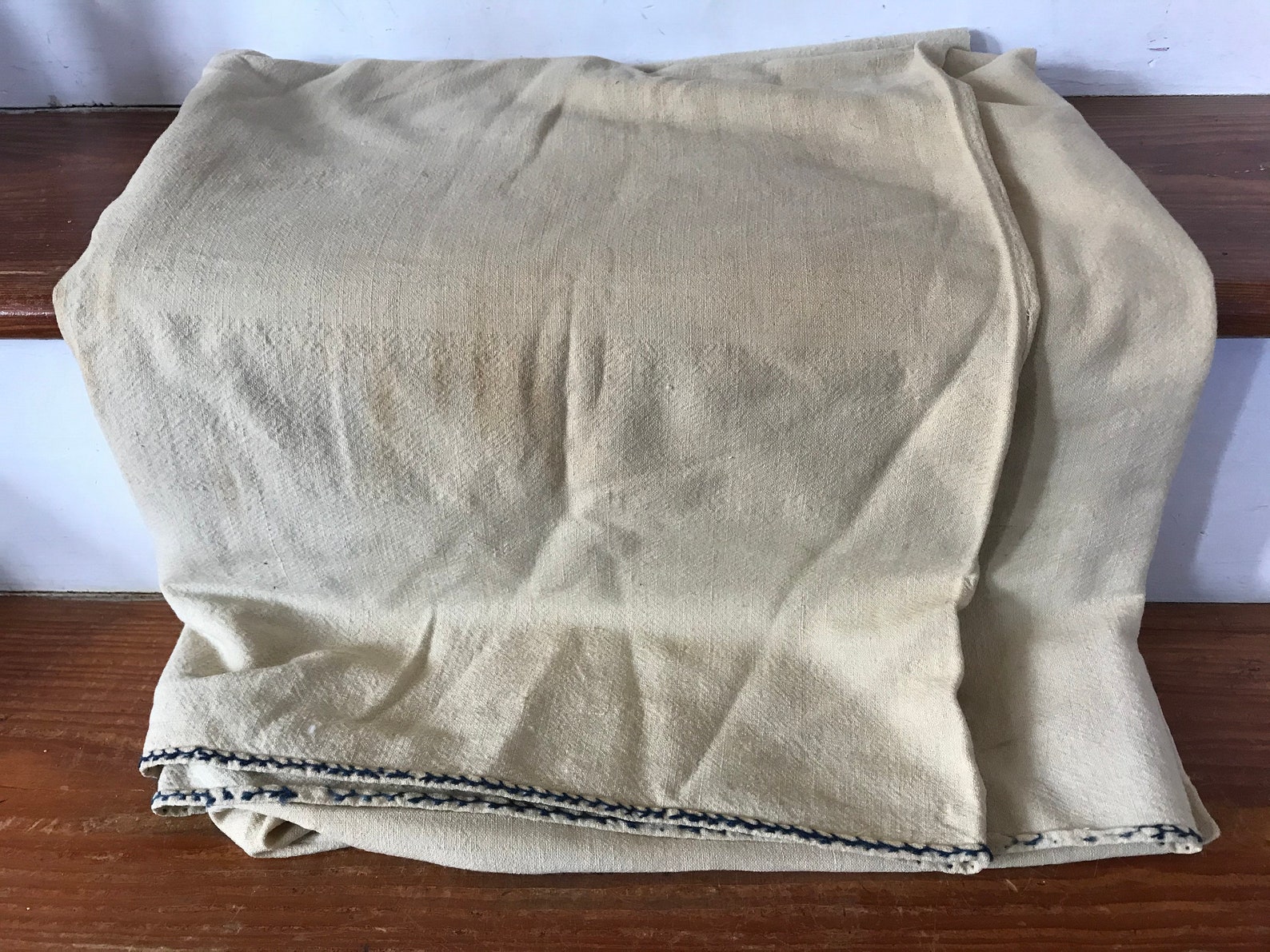 Antique Homespun Wool Blanket Early 1800s Blanket Etsy