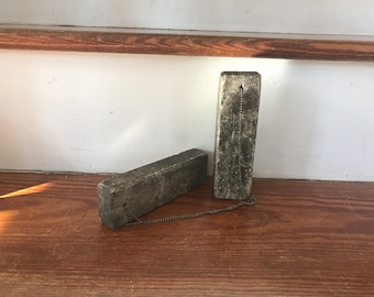 Pair of Sharpening Stones - Grandpas Sharpening Tools - Wet Stones