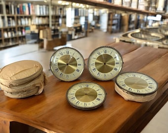 NOS Clock Face Dials 6 3/4&quot; - Convex Glass Front With Hinge -***Listing Is For One Dial