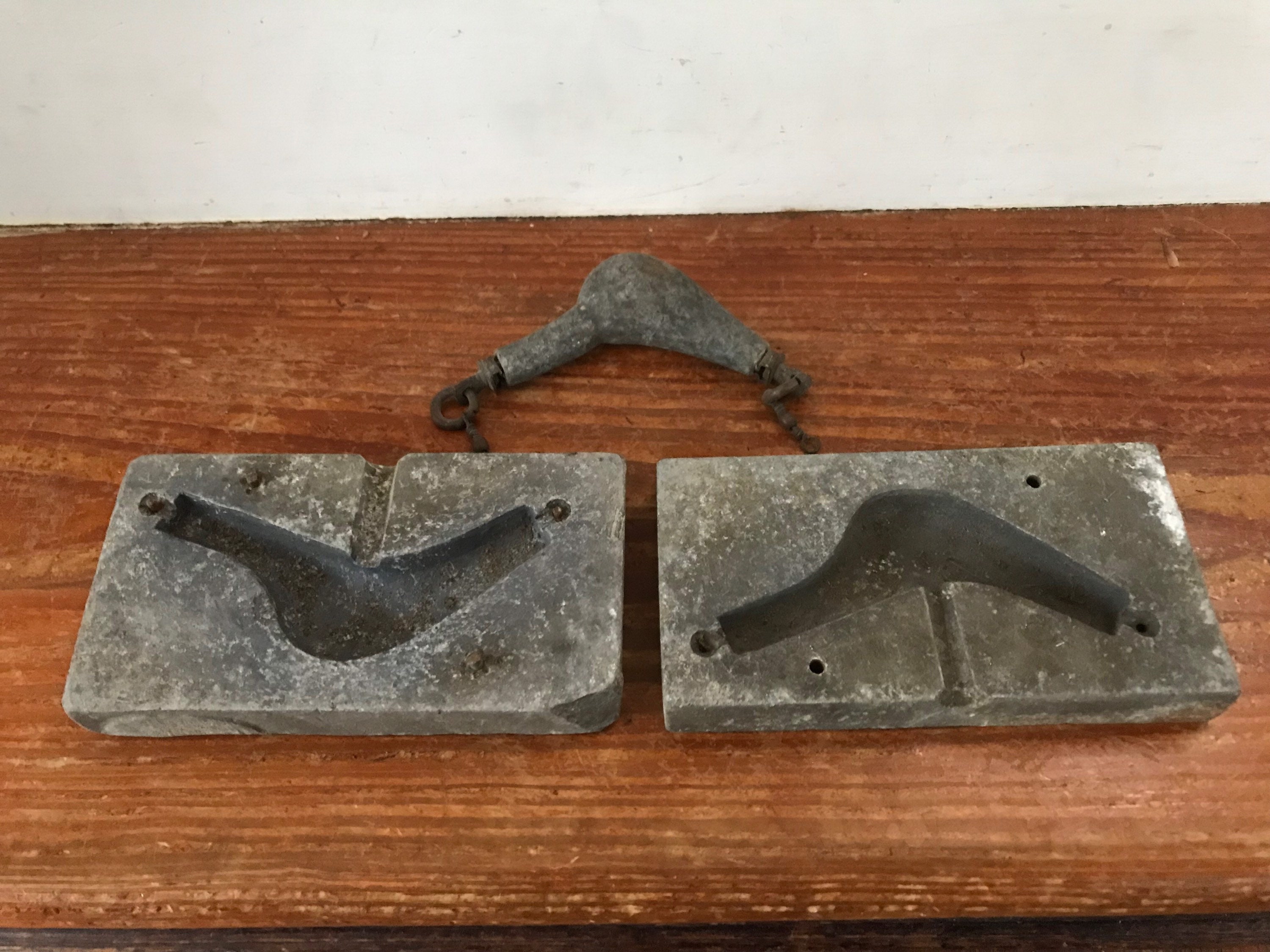 Antique Stone Fishing Weight Mold Lead Sinker Mold -  India
