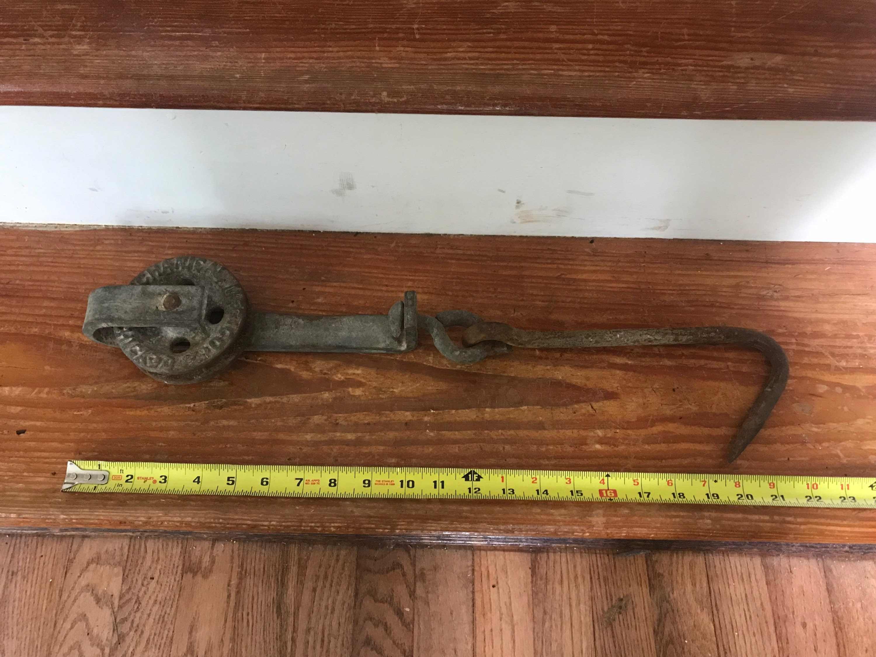 Morris & Co. Cast Iron Meat Hook Trolley Butcher Shop Etsy