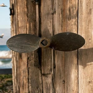 Brass Propeller - 12 1/2&quot; 2 Blade Boat Prop - Nautical/Maritime Decor