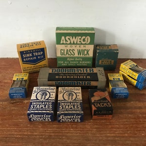 1960s NOS Hardware Store Products - Vintage Unused Hardware Items - Unique Decor