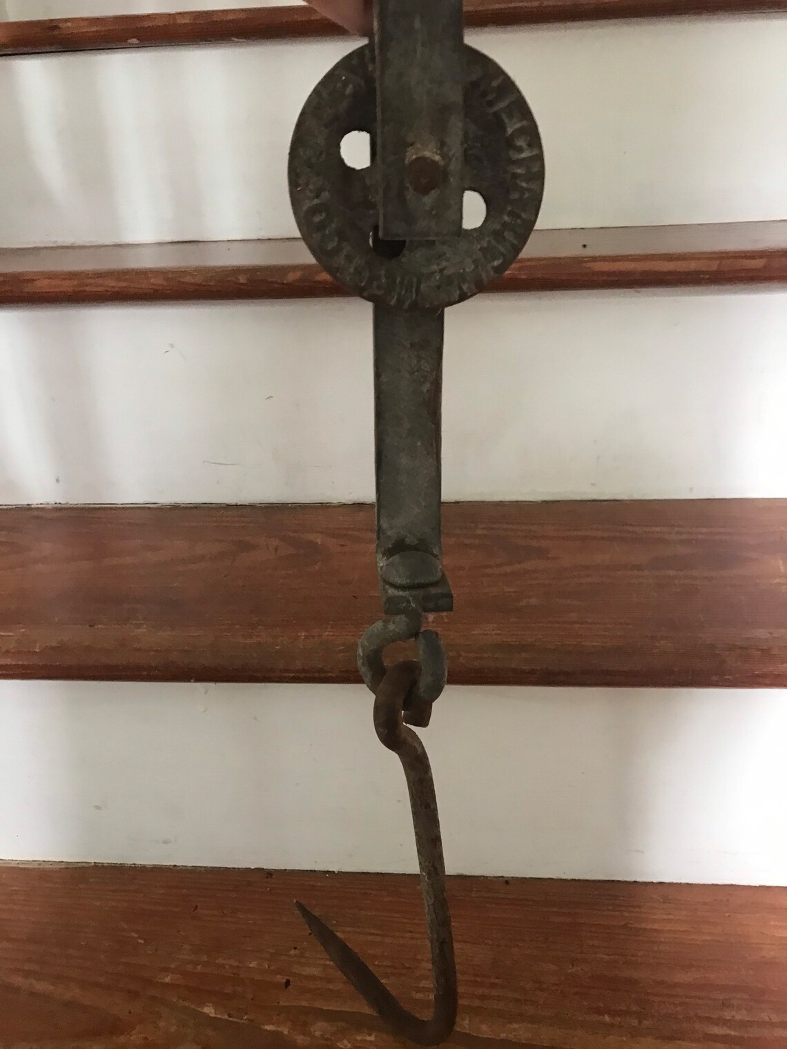 Morris & Co. Cast Iron Meat Hook Trolley Butcher Shop Etsy