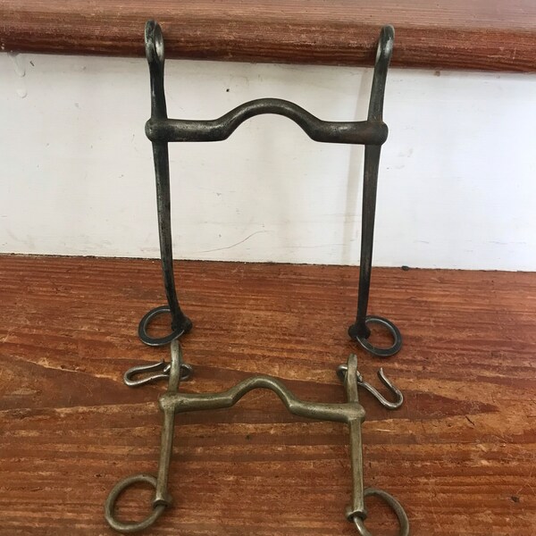 Two Horse Bits ‘Never-Rust’ - Western Decor / Repurpose Tack