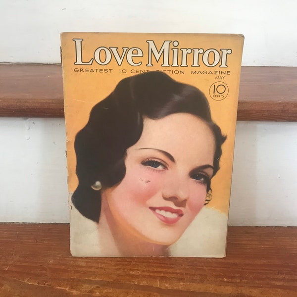 romance writers of canada magazine 1930’s Romance Magazine- Love Mirror - Vintage Depression Era Magazine - John Ralston Clarke Cover Art