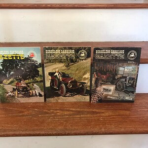 Three (3) 1960s Horseless Carriage Gazette Periodicals