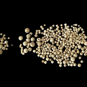 Bone Beads - Carved Beads - Art/Jewelry Craft Project -