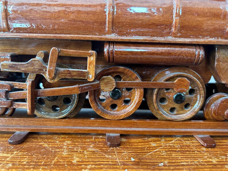Handmade Wooden Locomotive and Tender – Railroad Enthusiast Decor - Etsy