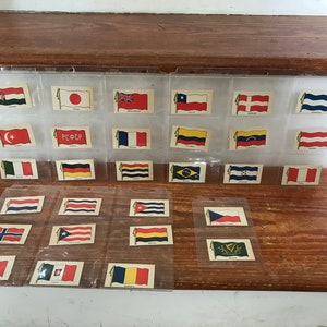 1920er Jahre Flagge Sammelkarten - Wilbur Schokoriegel Karten - Lot von 29 Karten
