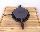 Stover waffle iron 8 w Alaskan Coil Handles. Excellent Condition. Stover Manufacturing Freeport Illinois. 1930 40 39 s.
