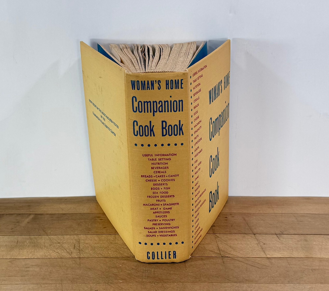 Basic Cookbook Yellow C 1943 the Woman's Home Companion Cook Book, General Purpose Cookbook ...