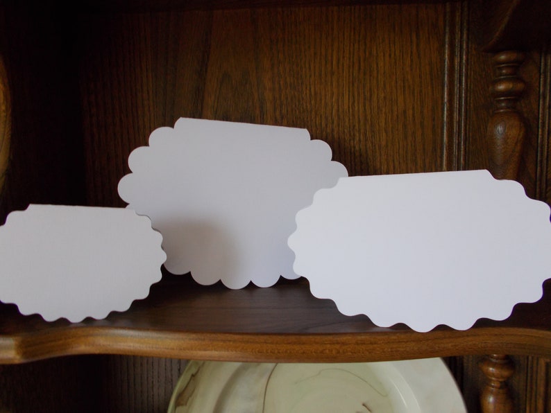 Card Blanks Scallop Edge Card Blanks Hand Made Card Blanks - Etsy