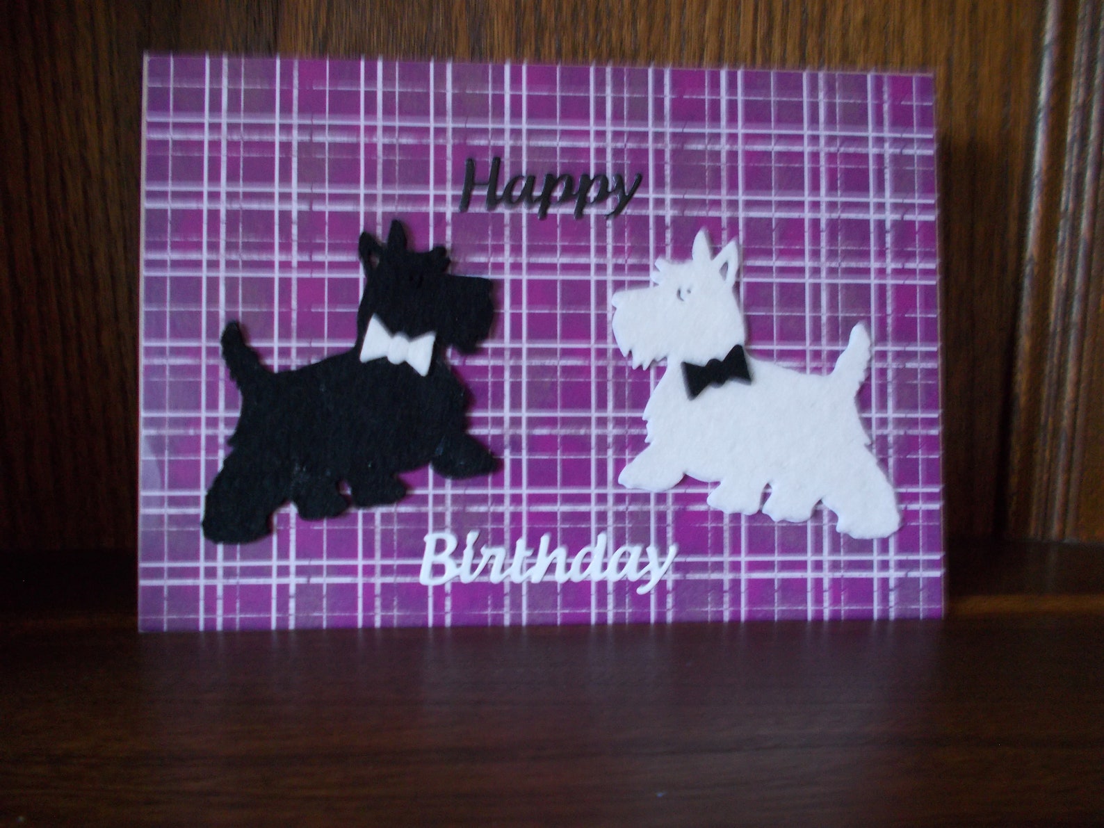 Highland Scottie Dog Scottie Dog Terrier,black Dog,birthday Card, Dog