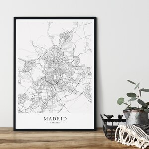 MADRID Poster City Map | Stadtkarte als hochwertiger Print im skandinavischen Design