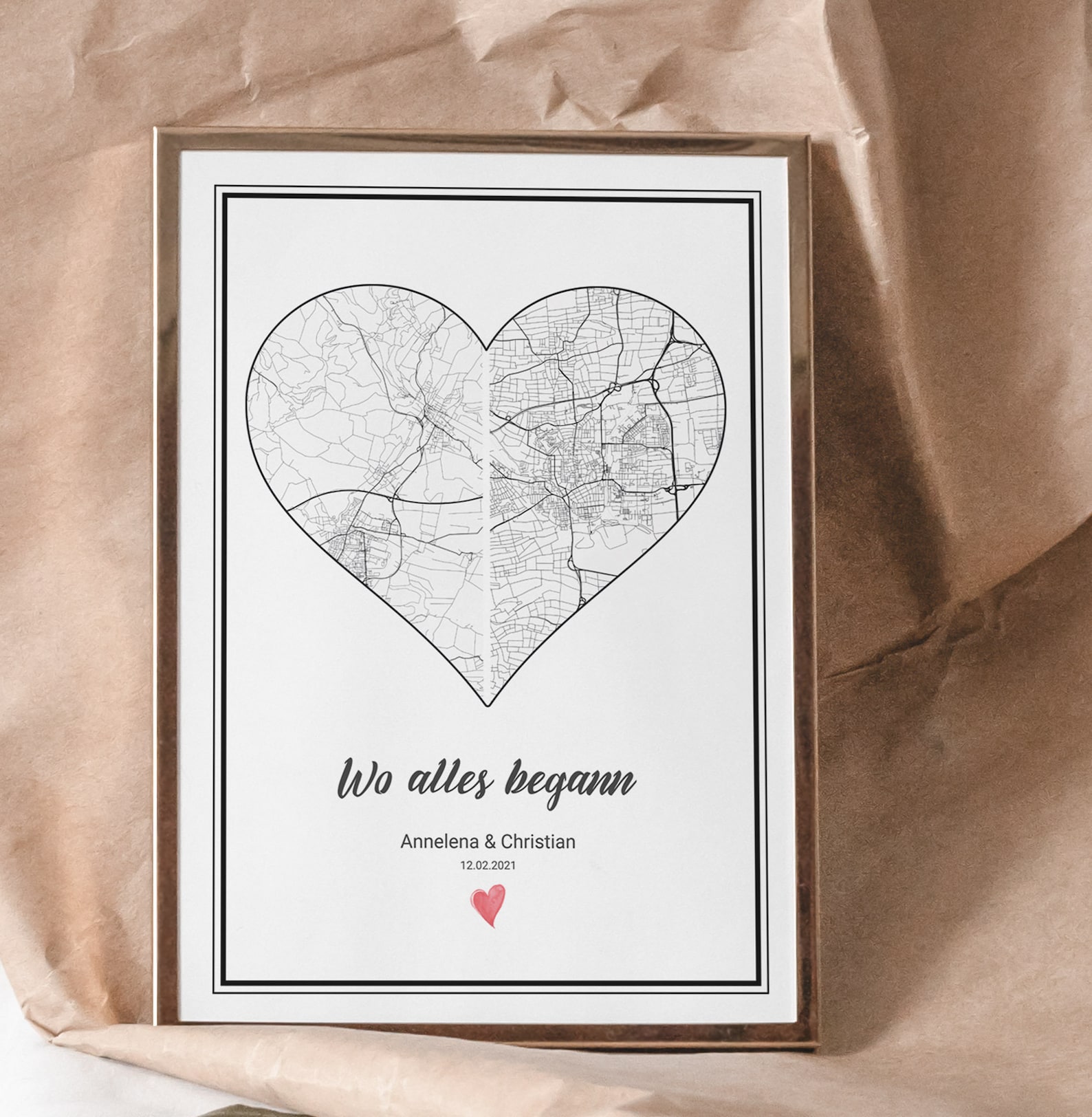 Wo alles begann Poster personalisiert Hochzeit Geschenk Etsy Italia