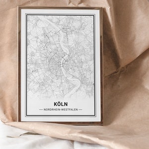 Deine Städtekarte als Geschenk | Geburtstagsgeschenk Geschenkidee Print | individualisierte Städtekarte auf Wunsch inkl. Rahmen |
