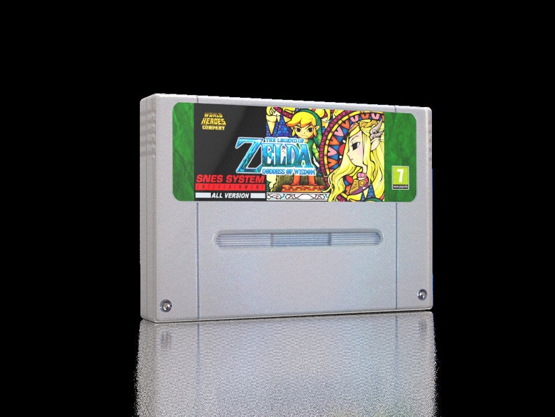 Zelda Goddess of Wisdom New Blister Super Nes DX Edition Manual Map Poster
