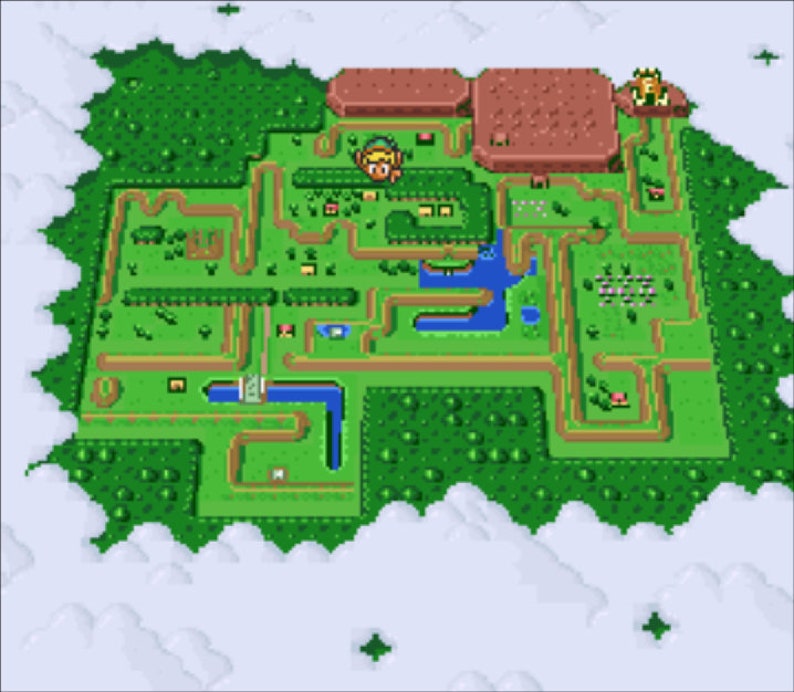 Zelda Goddess of Wisdom New Blister Super Nes DX Edition Manual Map Poster