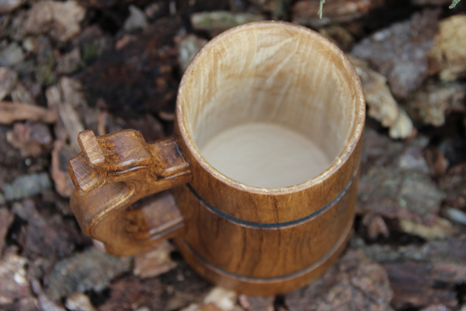 Wooden Beer Stein Wood Barrel Customized Beer Mug Wooden Etsy