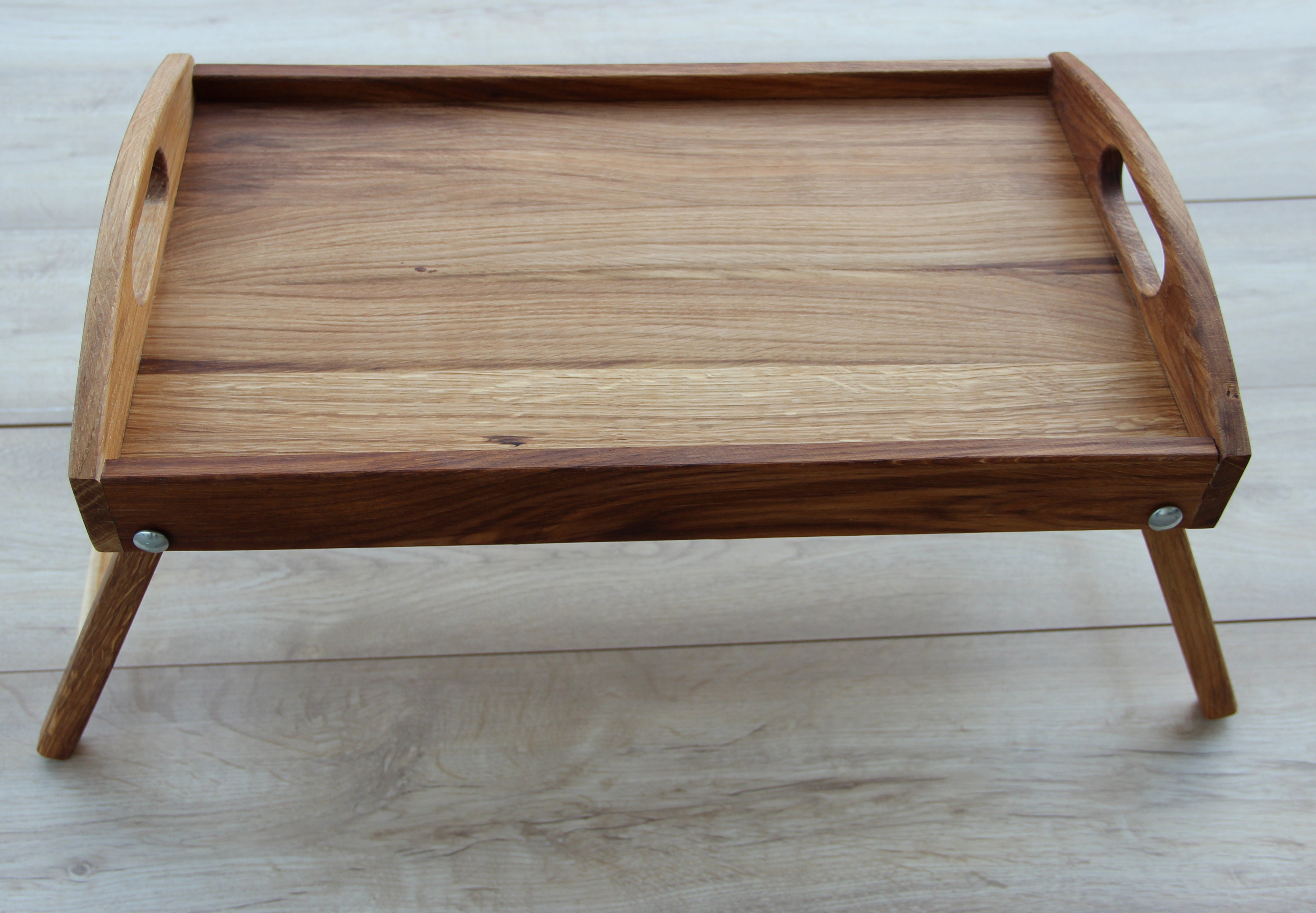 Wooden tray with legs breakfast in bed tray breakfast table Etsy